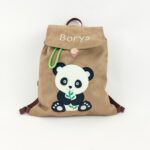 plecak z pandą, plecak z misiem panda, plecak z imieniem, plecak do przedszkola