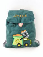 Plecak przedszkolny z imieniem, personalizowany plecak ze śmieciarką - obrazek 4